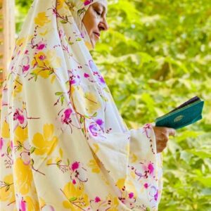 Islamitische Namaz Chador met Mouwen voor Vrouwen – Ideaal voor Gebed – Bloemenpatroon Setareh