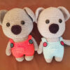 Amigurumi Gevulde Koala Knuffeldier – Handgemaakt Gehaakt Pluche Speelgoed