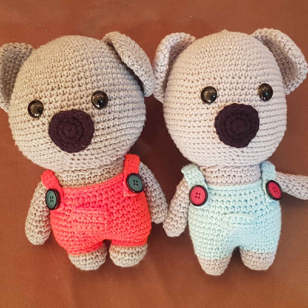 Amigurumi Gevulde Koala Knuffeldier – Handgemaakt Gehaakt Pluche Speelgoed