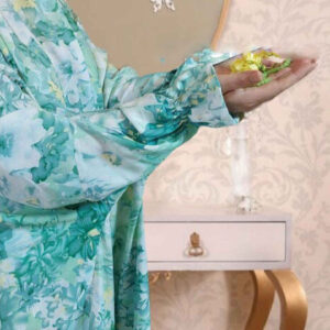 Islamitische Namaz Chador met Mouwen voor Vrouwen – Ideaal voor Gebed – Bloemenpatroon Rima
