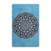 Perzische Creditcard Sticker — Blauw Bloemmotief