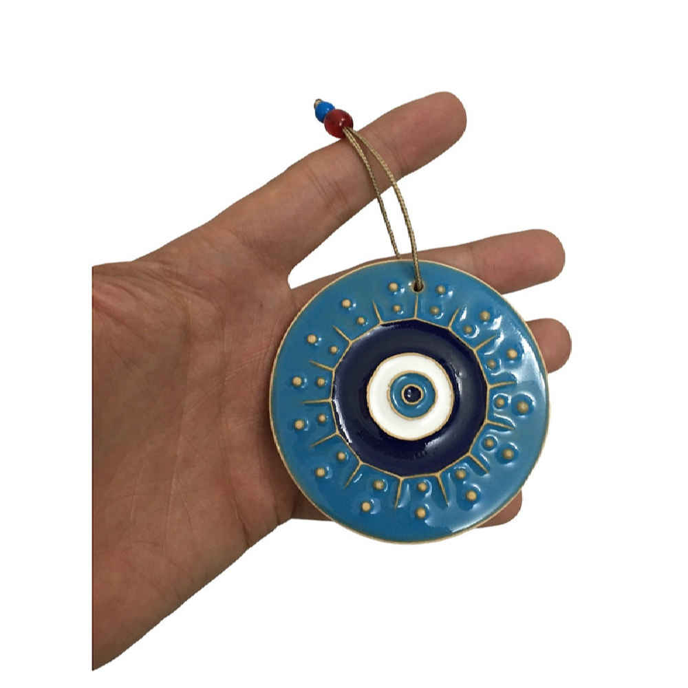 Blauw Boze Oog Wandhanger Amulet – Ster