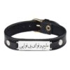 Perzische Leren Armband voor Mannen en Vrouwen – Zwart Nava