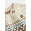 Crèmekleurige Gebreide Babypullover – Model Mahoor