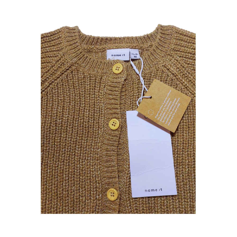 Bruine Gebreide Babypullover – Model Kian