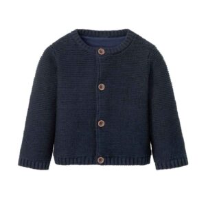 Donkerblauwe Gebreide Babytrui – Model Sina