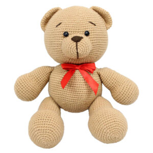 Handgemaakte Amigurumi Knuffelbeer – Model Nelson