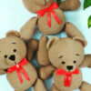 Handgemaakte Amigurumi Knuffelbeer – Model Nelson