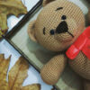 Handgemaakte Amigurumi Knuffelbeer – Model Nelson