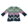 Gebreide Babypullover – Model Karina Blauw