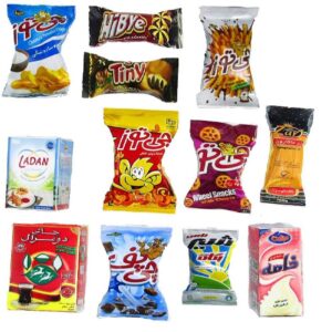 Set van 12 Perzische Koelkastmagneten – Snacks Model