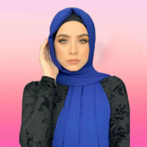 Blauwe Chiffon Shayla Hijab