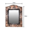 Gegraveerd Perzisch Koperen Spiegelraam & Kandelaar Set – Elham Design