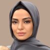 Donkergrijze Chiffon Shayla Hijab