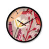 Fantasy Moderne Bureaoklok Roze Bloem/Hart