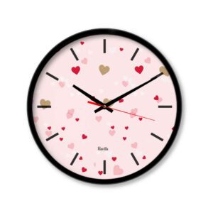 Fantasy Moderne Bureaoklok Roze Hart
