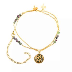 Gouden Enkelketting met Ketting – Model Papital