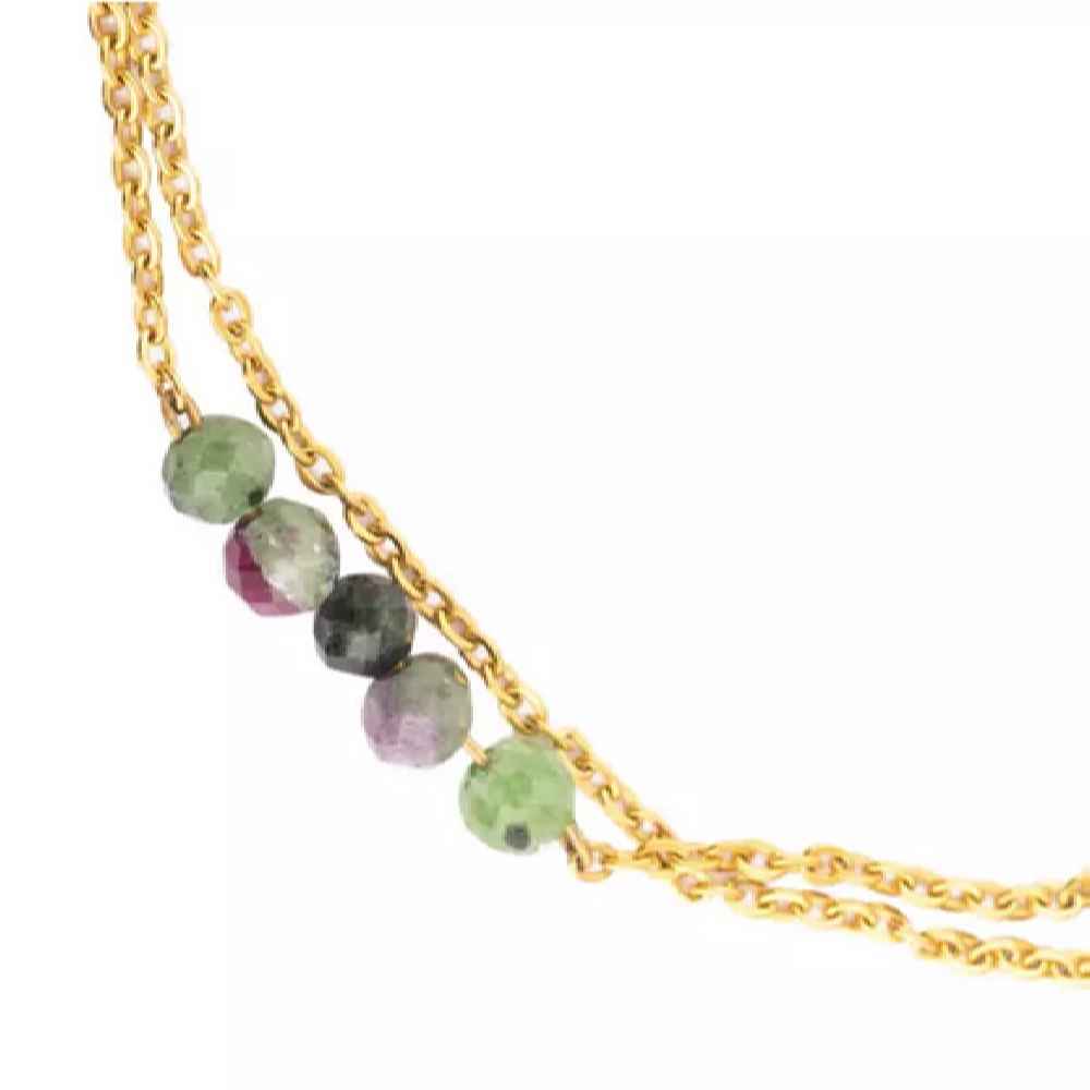 Gouden Enkelketting met Ketting – Model Papital