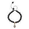 Beaded Armband voor Vrouwen – Hamsa Zwart Design