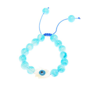 Beaded Armband voor Vrouwen – Hamsa Blauw Design