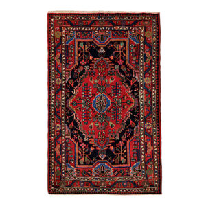 Handgeknoopt Perzisch Golestan Torkaman Tapijt (Bukhara Design) – Bruine Wol