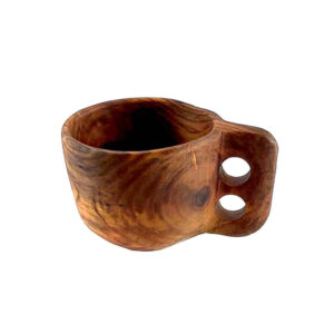 Houten Kuksa Mok Nila – Handgemaakte Rustieke Kampeerbeker
