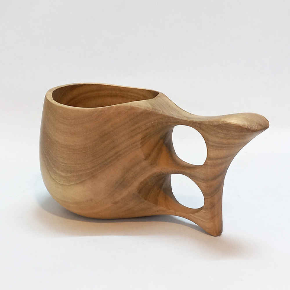 Klassieke Houten Kuksa Mok – Handgemaakt & Rustiek