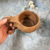 Houten Kuksa Mok Neshat – Handgemaakte Rustieke Kampeerbeker
