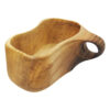 Handgemaakte Houten Kuksa Mok Shabnam – Rustieke Mok