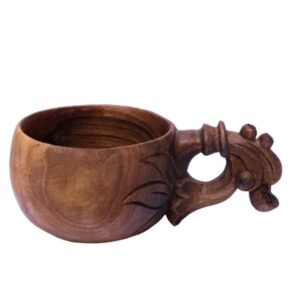 Handgemaakte Houten Kuksa Mok Sarv – Rustieke Outdoor Beker