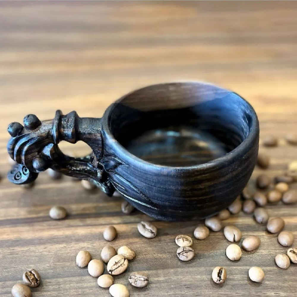 Handgemaakte Houten Kuksa Mok Sarv – Rustieke Outdoor Beker