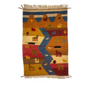 Authentiek Perzisch Wol Kilim Tapijt Handgeweven in Fars Tribaal