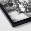 Perzische Zwart-Wit PVC Print met Frame – Ghajarieh Muurkunst