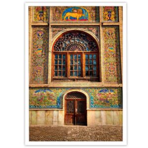 Perzische PVC Print met Frame – Safa Muurkunst
