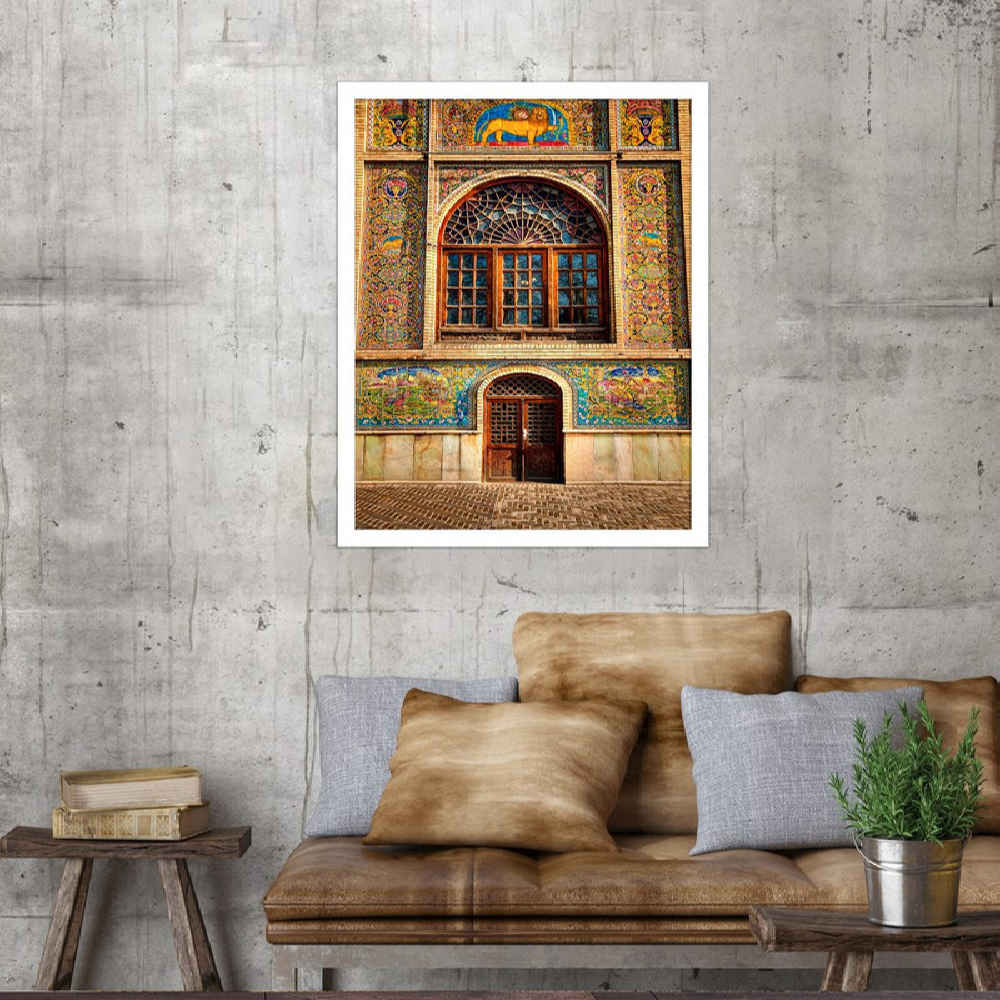 Perzische PVC Print met Frame – Safa Muurkunst