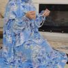 Islamitische Namaz Chador met Mouwen voor Vrouwen – Ideaal voor Gebed – Bloemenpatroon Angela