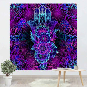 Islamitisch Abstract Hamsa Wandtapijt
