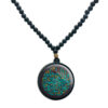 Islamitische Gebedskralen Ketting met Ronde Ayeh Hanger