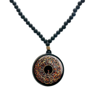 Islamitische Gebedskralen Ketting met Ronde Sooreh Hanger