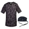 Zwarte Medische Top & Muts Set voor Mannen