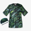 Groene Medische Top & Muts Set voor Mannen – Levendig & Duurzaam