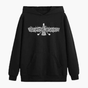 Heren Perzisch Stijl Zwarte Hoodie Model Cyrus
