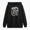 Heren Zwarte Hoodie met Perzische Kalligrafie – Model Shahab