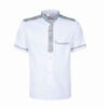 Professionele Witte Koksjas – Paisley Design