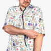 Witte Medische Uniform Set voor Mannen – Top & Muts