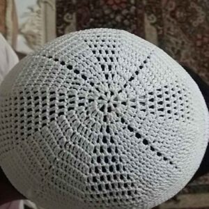 Witte Turkse Kufi Taqiyah – Katoenen Gebedsmuts