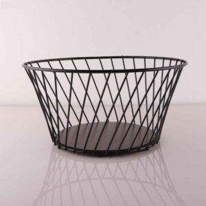 Metalen Draad Fruitmand – Model Atena Zwart