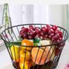 Metalen Draad Fruitmand – Model Atena Zwart