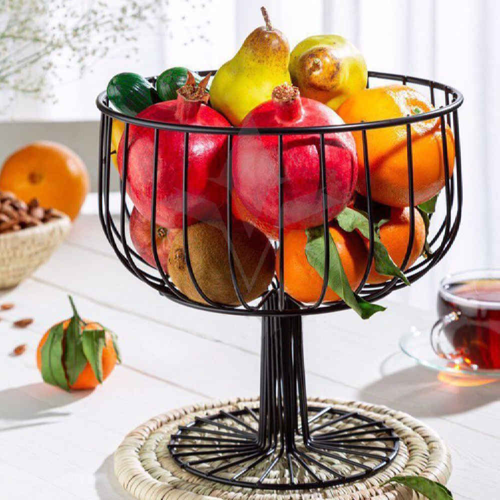 Metalen Draad Fruitmand – Modern op Voetjes