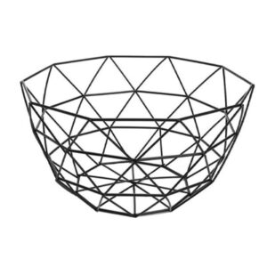Metalen Draad Fruitmand – Model Moshabak Zwart